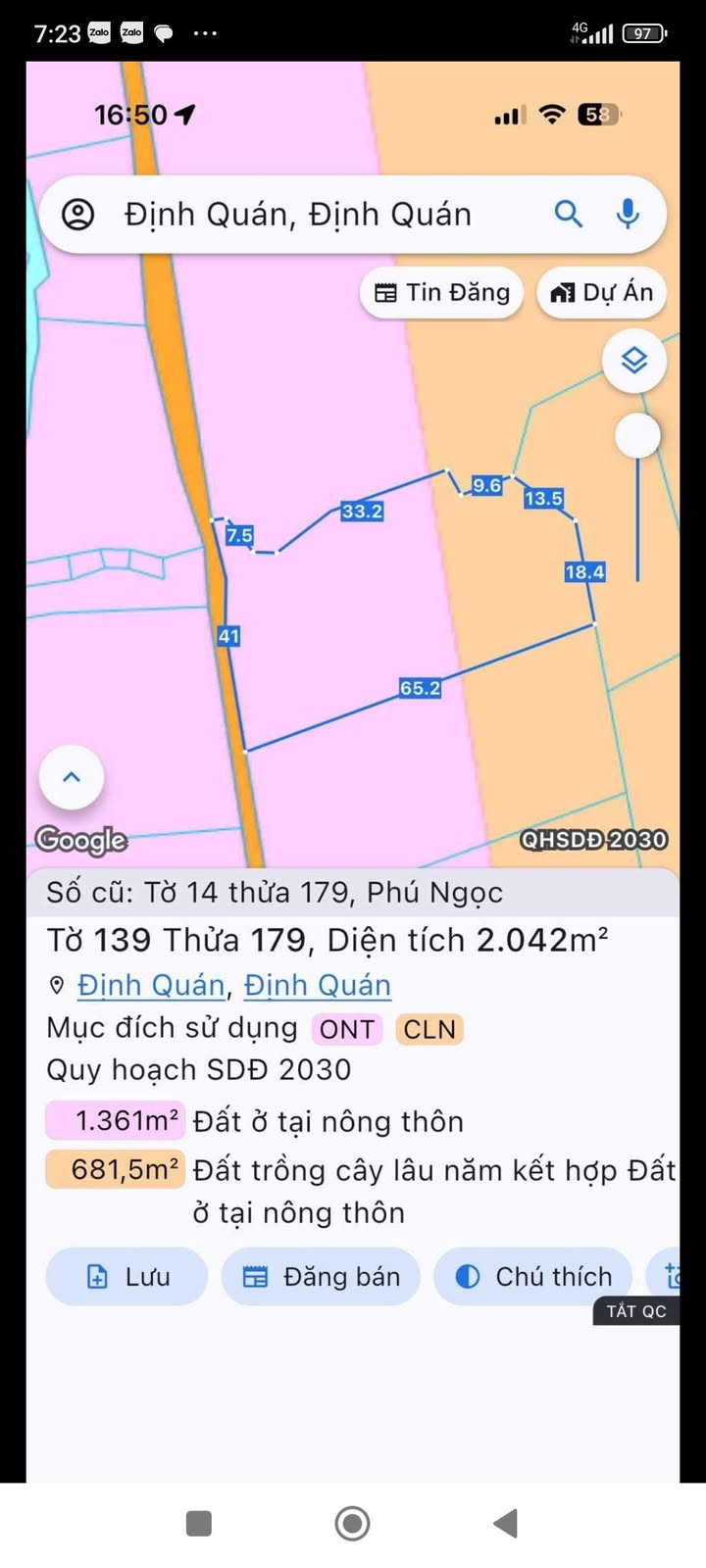 Bán Đất Phú Ngọc Định Quán 8000m² Mặt Tiền Bê Tông - Sổ Riêng 2 Tỷ