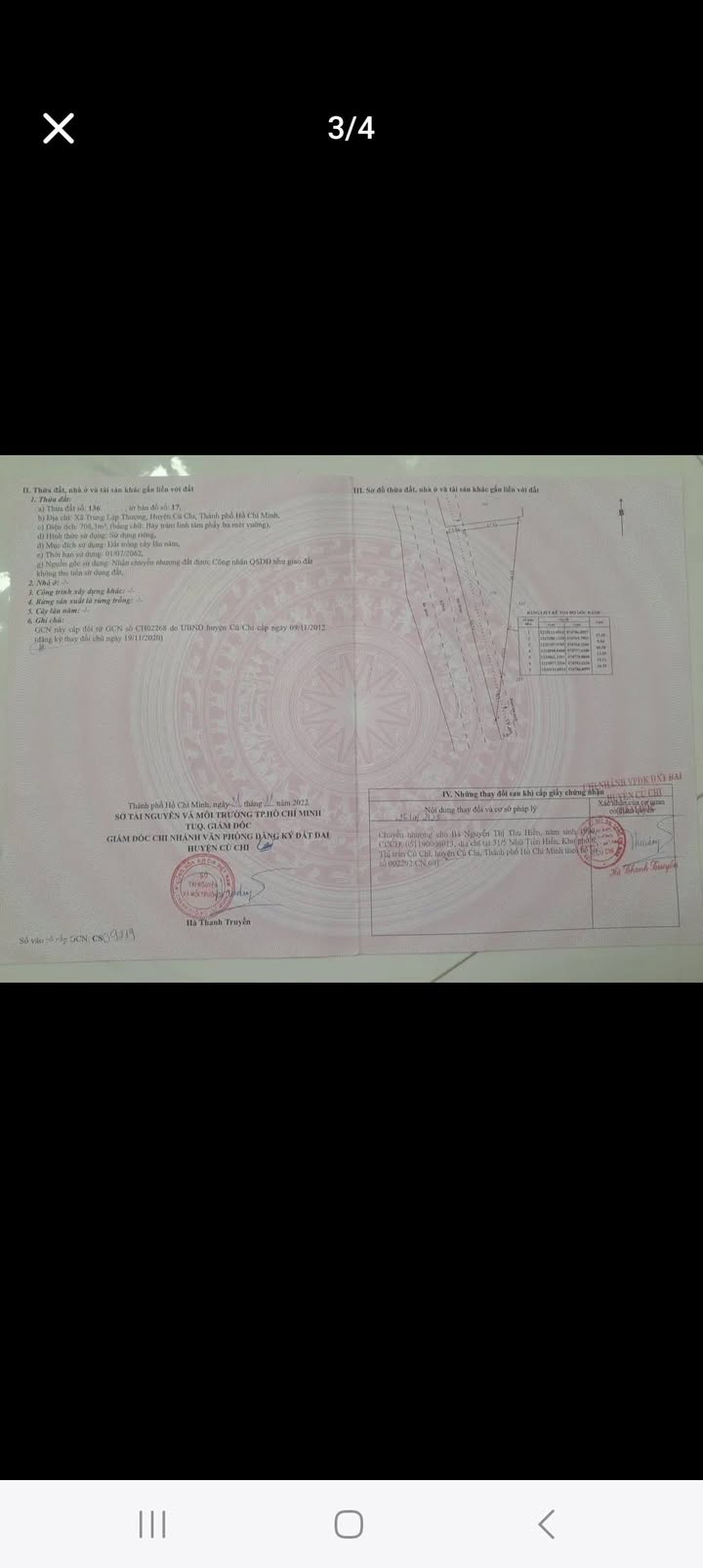 Đất Củ Chi 708m² - Sổ hồng sẵn, gần KDC - Giá 800 triệu