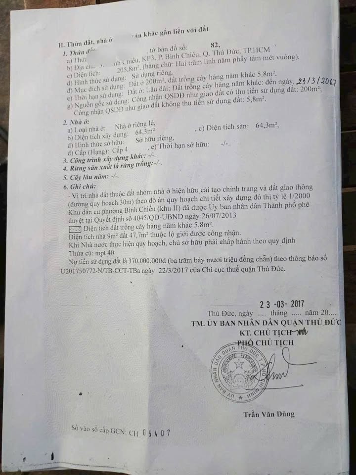 Đất Mặt Tiền Bình Chiểu Thủ Đức 205m² - Vừa Ở Vừa Kinh Doanh