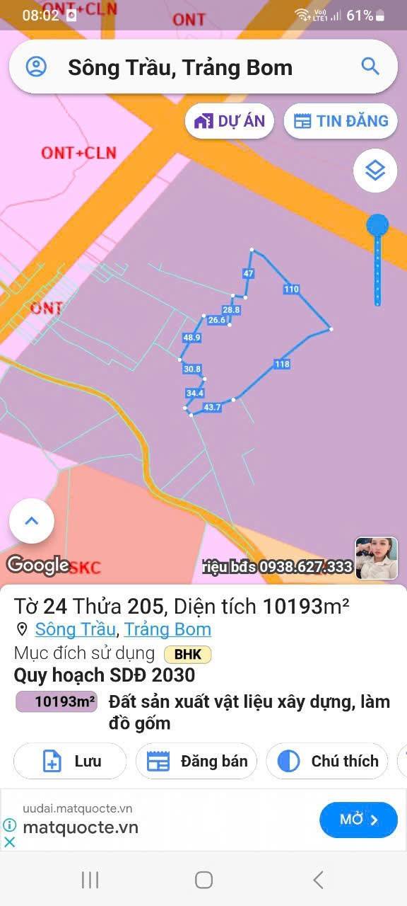 Bán Đất Vườn Trảng Bom 10.000m² - Giá Đầu Tư 500 Triệu/Sào
