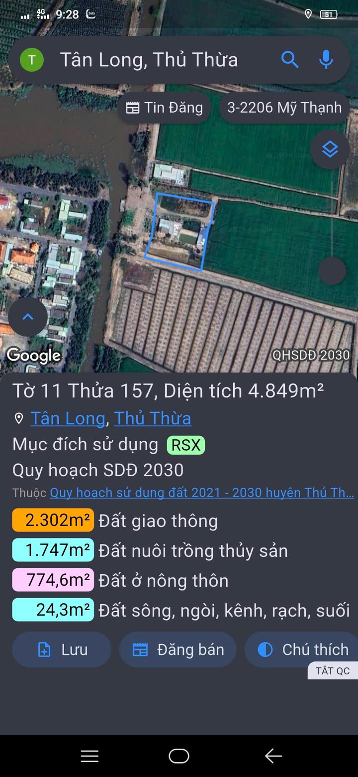 Đất Farm Tân Long, Tây Ninh 34.000m² - Sinh thái xanh, ven sông!
