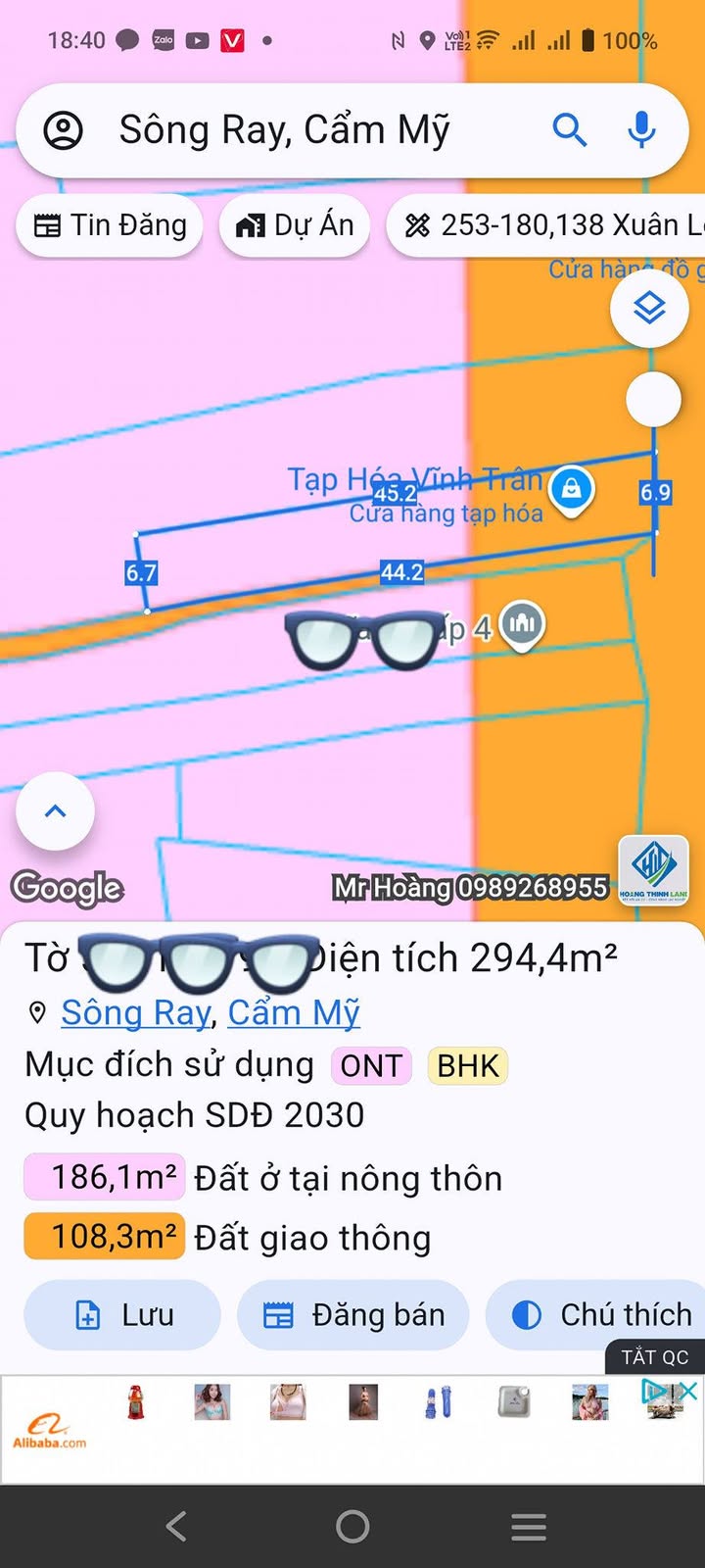 Nhà Mặt Tiền Đường 765 Sông Ray 295m² - Giá Tốt Hiếm Có, Kinh Doanh Ngay!