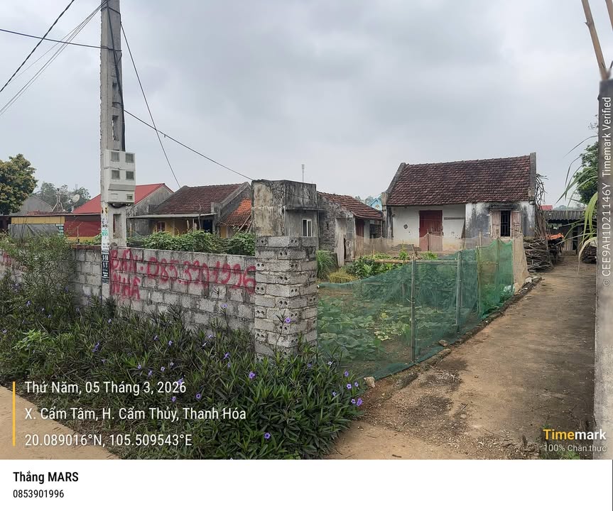 Đất nền Cẩm Tâm, Cẩm Thủy 800m² giá 420 triệu - Sổ đỏ chính chủ!