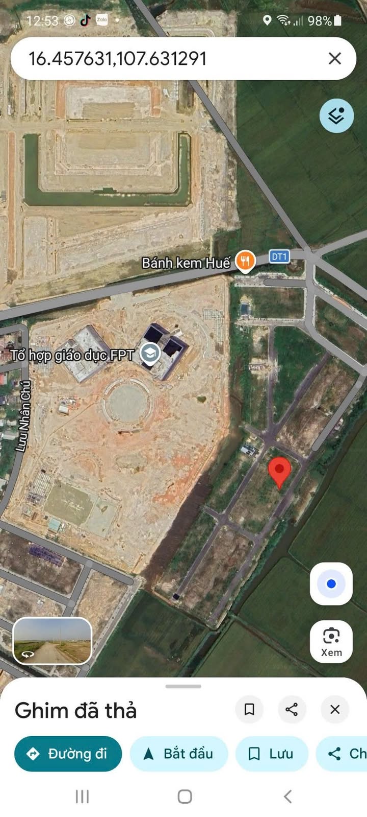 Đất biệt thự Hương An, Huế 230m² - Hướng Đông Nam, đường 15.5m