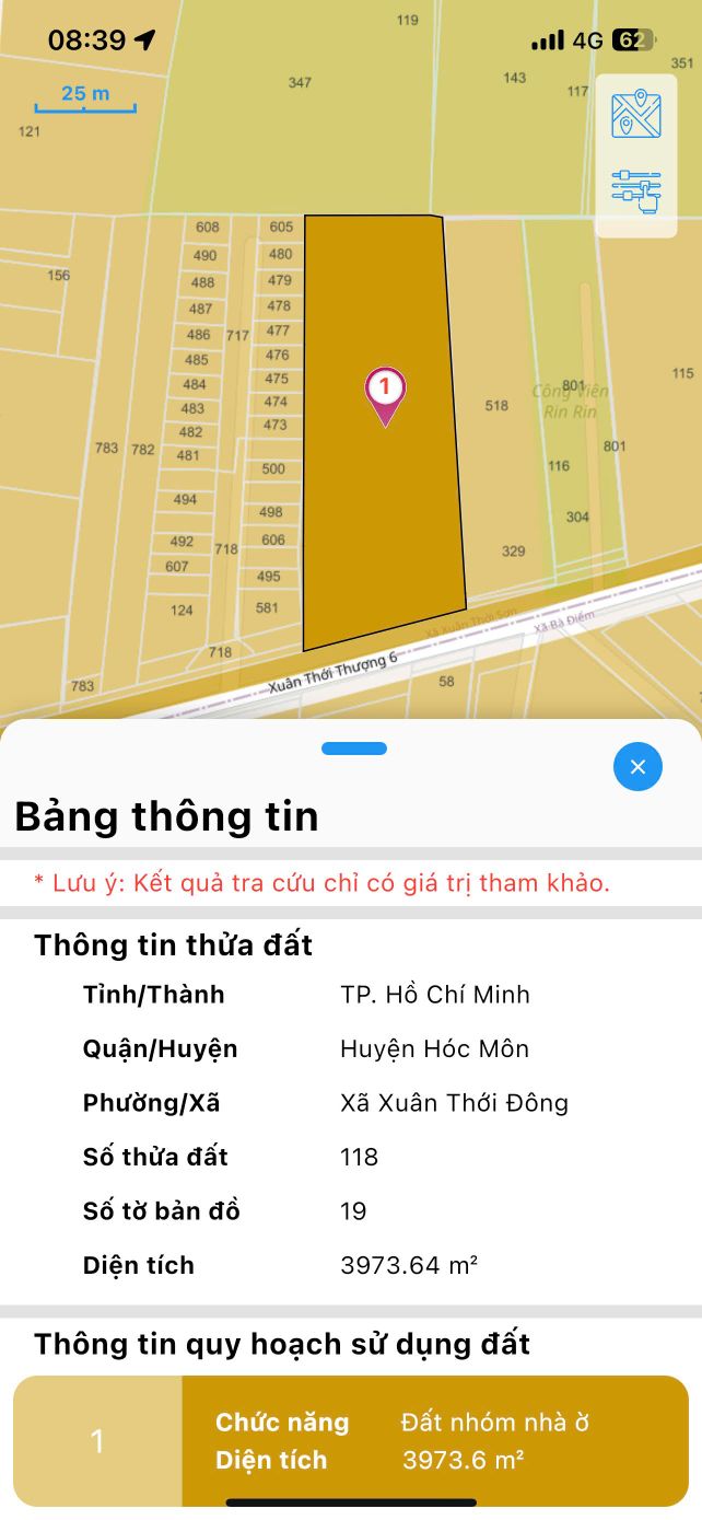 Đất nền Hóc Môn 3800m² - Mặt tiền đường lớn, Tiềm năng tăng giá!