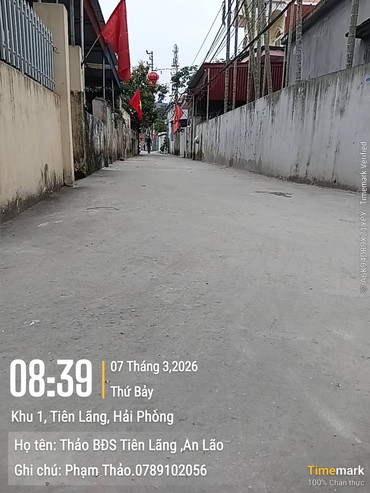 Đất nền An Lão, Hải Phòng - 70m² ngõ ô tô, sát chợ & trường học, giá 1 tỷ