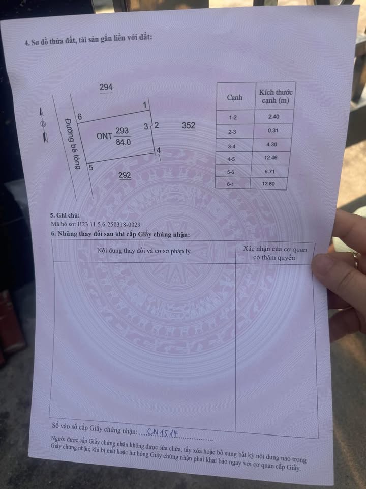 Bán Đất Kim Thành, HD 84m² - Sổ Đỏ Chính Chủ, Vị Trí Đẹp