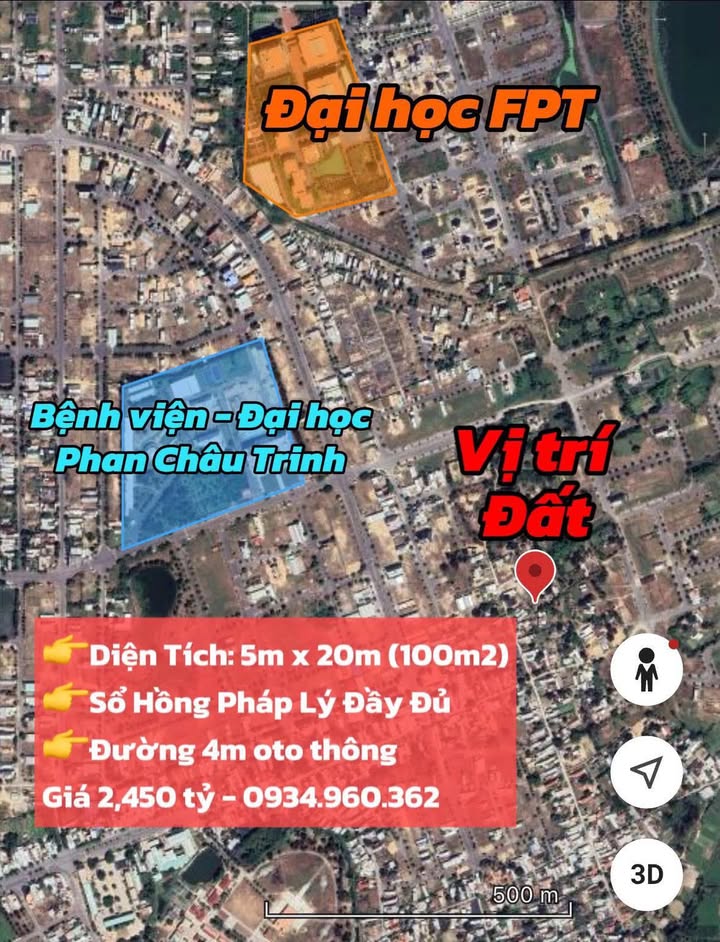 Đất nền Hoà Hải, Ngũ Hành Sơn 100m² giá 2.45 tỷ - Tiềm năng tăng giá vượt trội!