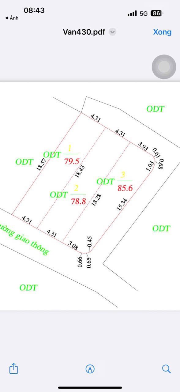Bán Đất Lô Góc Vĩnh Phú, Việt Trì 85.6m² - Giá F0 CĐT, Sổ Đỏ Sẵn