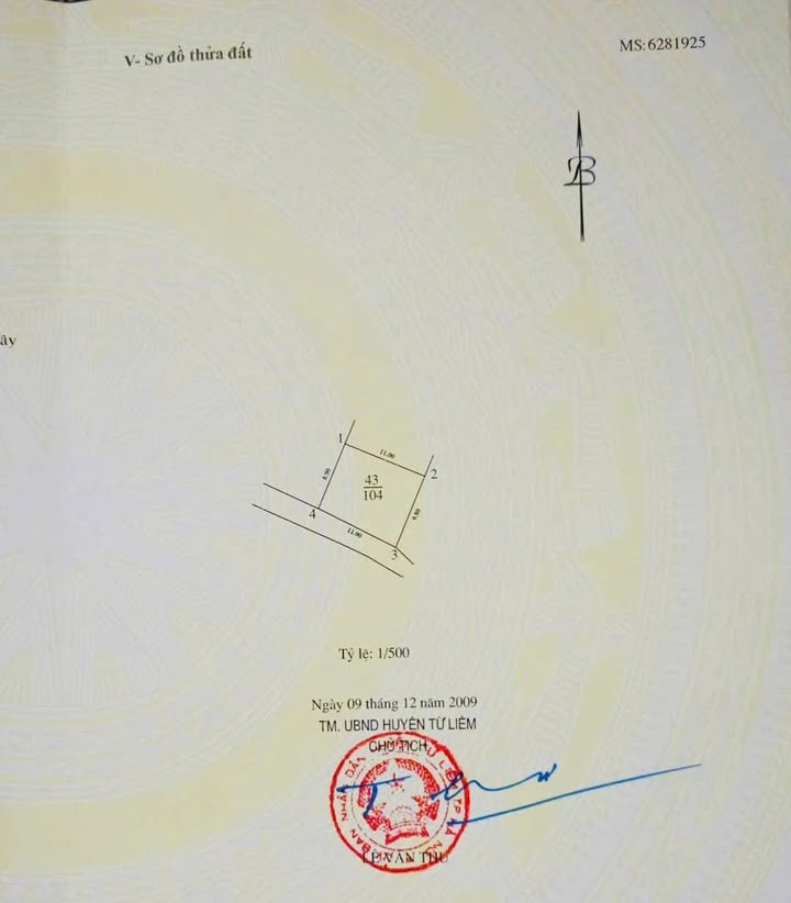 Đất Vàng Tây Mỗ 104m² - Mặt Tiền Rộng 11m, Sát Vin, Ô Tô Đỗ Cửa