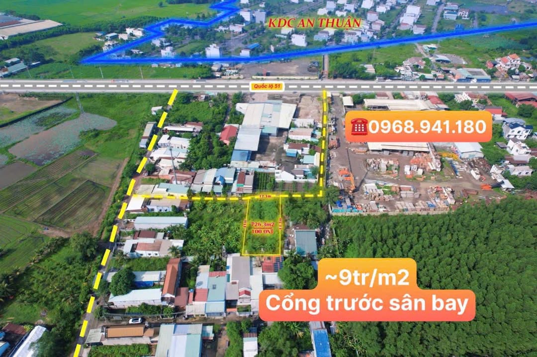 Đất nền Long An Long Thành 700m² 6.3 tỷ - Xây dựng tự do