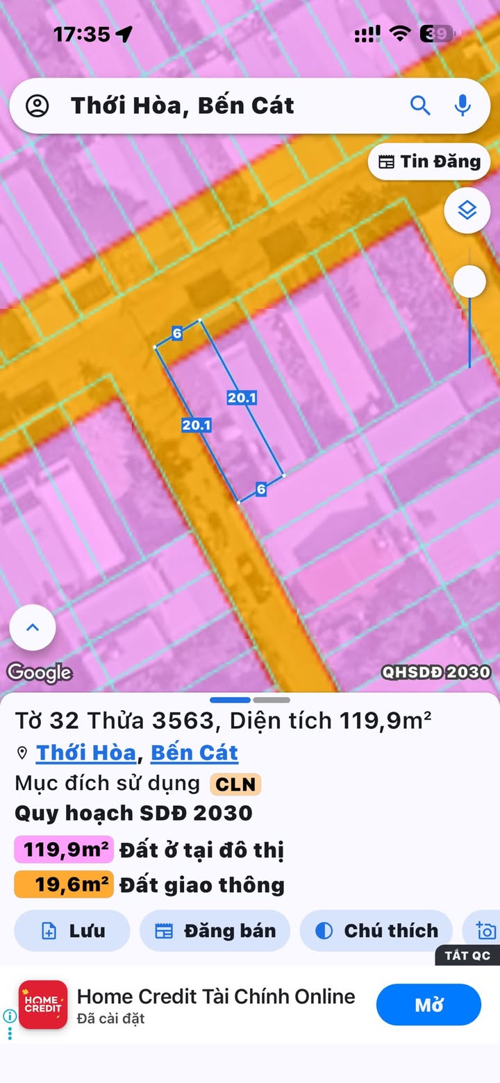 Đất Lô Góc 120m² KDC Kim Oanh - Sổ Riêng, Xây Dựng Ngay!