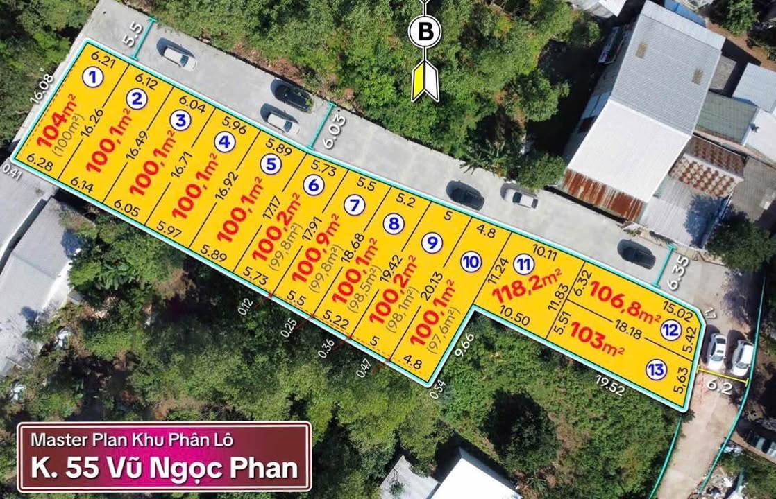 Đất nền Vũ Ngọc Phan, TP Huế 100m² - Xây dựng tự do, giá 1.6 tỷ