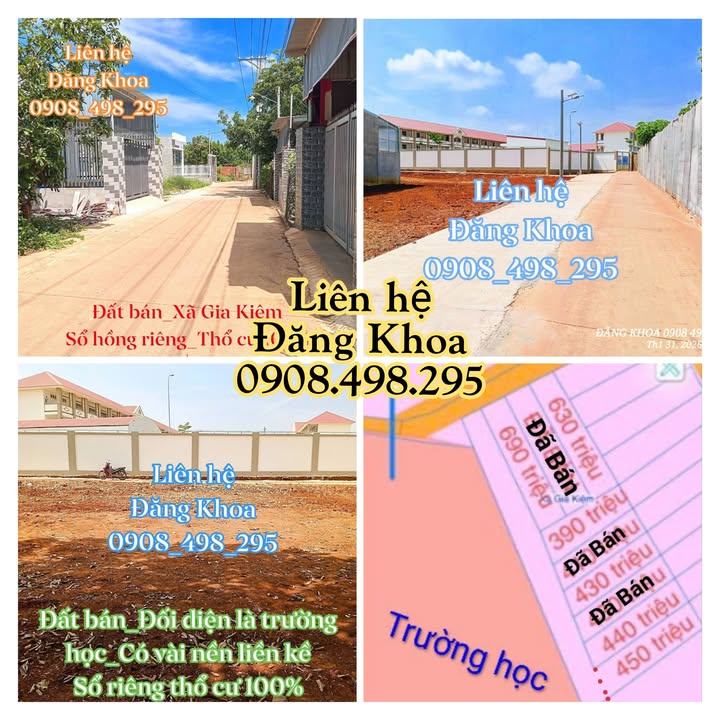 Đất nền Gia Kiệm, Đồng Nai từ 390 triệu - Sổ đỏ chính chủ!