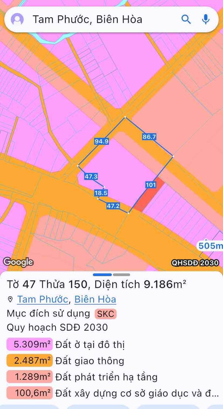 Đất Vườn Mặt Tiền Quốc Lộ 51 Biên Hòa 9186m² - Đầu Tư Sinh Lời