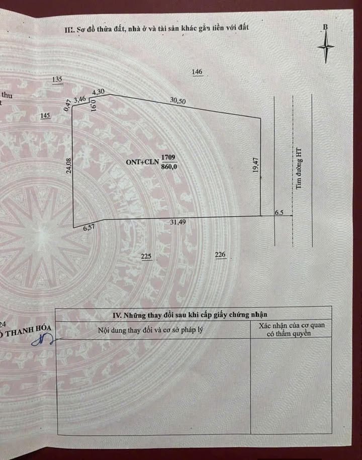 Bán Đất Đông Vinh, Thanh Hóa 860m² - Mặt Tiền Rộng, Giá Tốt