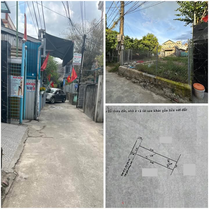 Bán đất kiệt ô tô Hồ Đắc Di, Huế - 136m² sổ hồng, kinh doanh tốt