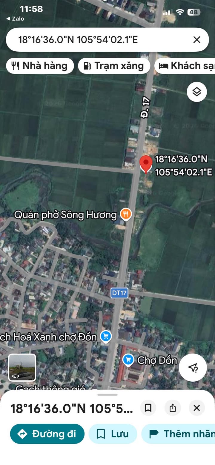 Bán Đất Mặt Tiền Tỉnh Lộ 17, Hà Tĩnh - Kinh Doanh/Ở Lâu Dài