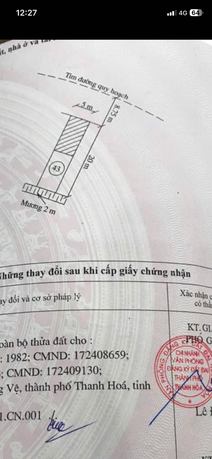 Đất Nền Quảng Xương 100m² - Sổ Đỏ Chính Chủ, Giá 1.6 Tỷ