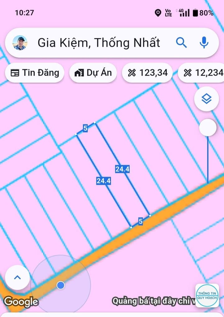 Đất nền Sổ hồng riêng Xã Gia Kiệm 120m² - Giá 450 triệu