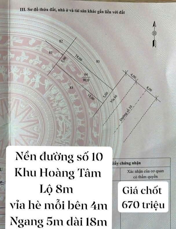 Bán Đất Nền Khu Dân Cư Hoàng Tâm, Cà Mau - 90m² Thổ Cư, Đường 8m