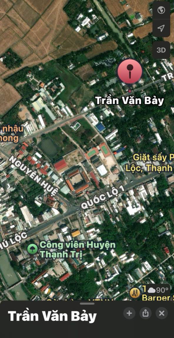 Đất thổ cư mặt tiền Trần Văn Bảy, Sóc Trăng - 60m² giá 220 triệu