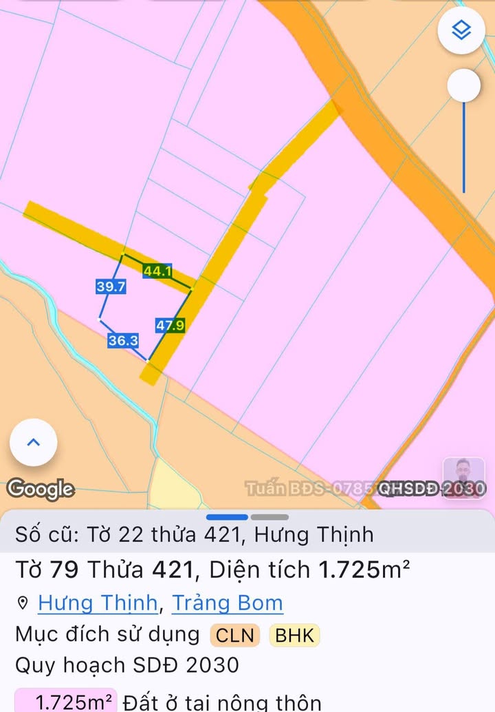 Đất nền Trảng Bom, Đồng Nai 1700m² - Sổ hồng chính chủ!