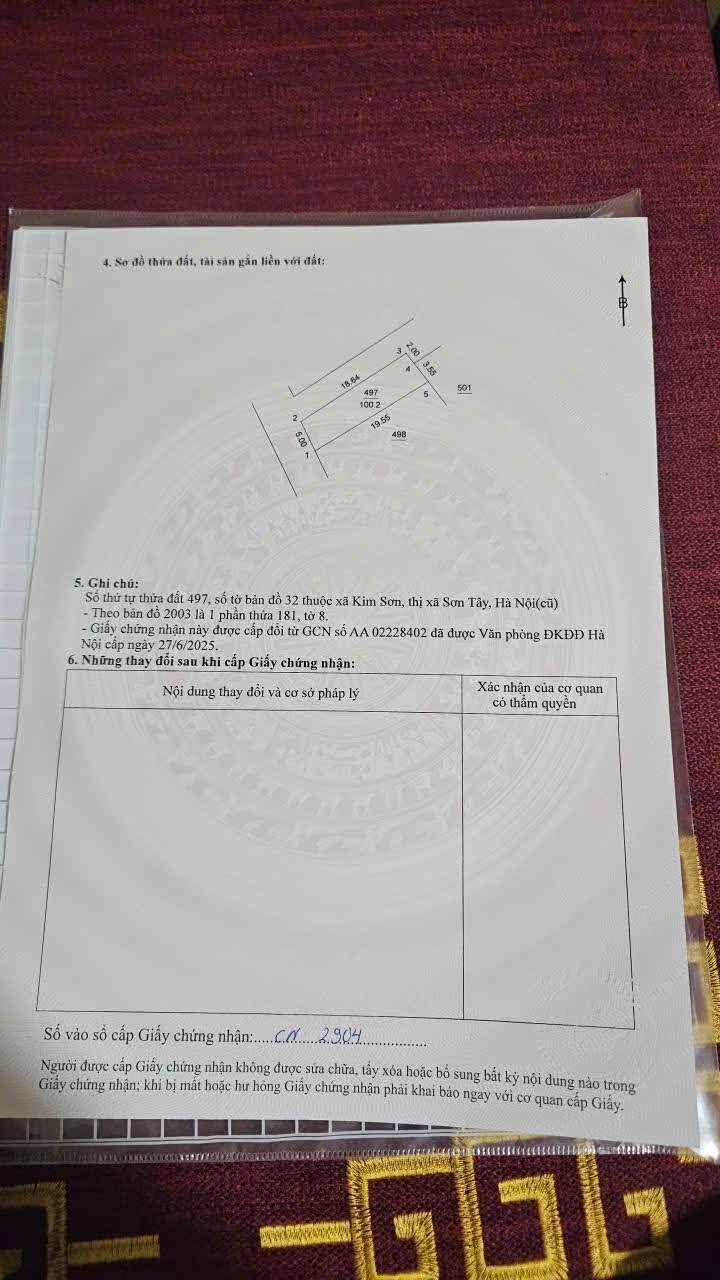 Đất nền Xã Kim Sơn 100m² giá 2 tỷ - Sổ đỏ chính chủ!