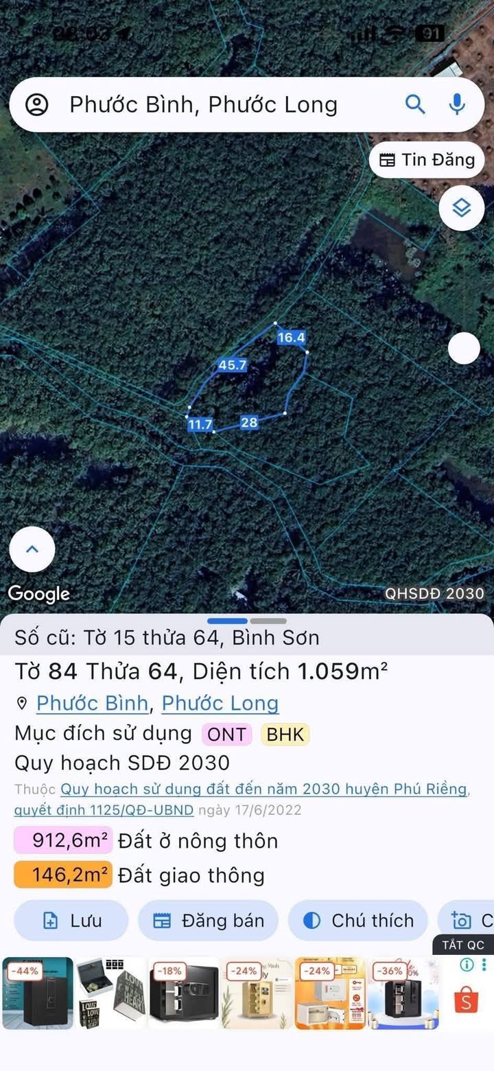 Bán Gấp Vườn Cao Su 1 Hecta (10.400m²) Mặt Tiền 64m - Giá 1.8 Tỷ Tại Bình Phước