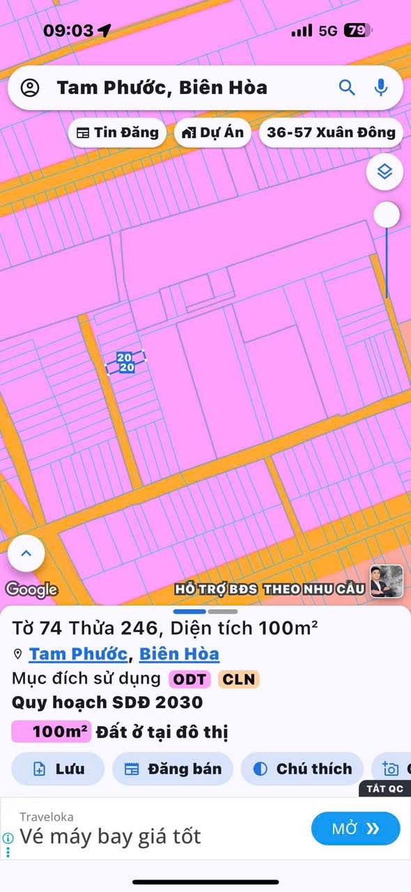 Đất nền Tam Phước Biên Hòa 100m² Sổ đỏ chính chủ