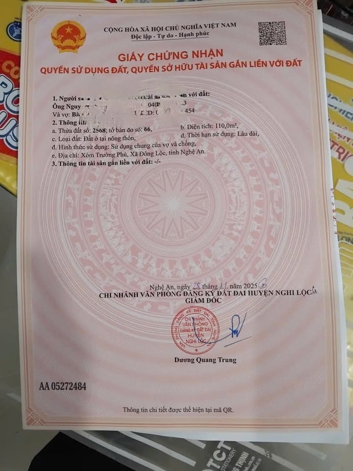 Đất nền Nghi Trường 110m² - Sổ đỏ sẵn, tiềm năng tăng giá