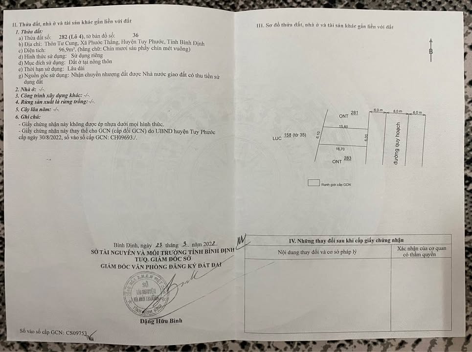 Bán Đất Tuy Phước Đông 97m² - Sổ Đỏ Chính Chủ, Giá Tốt