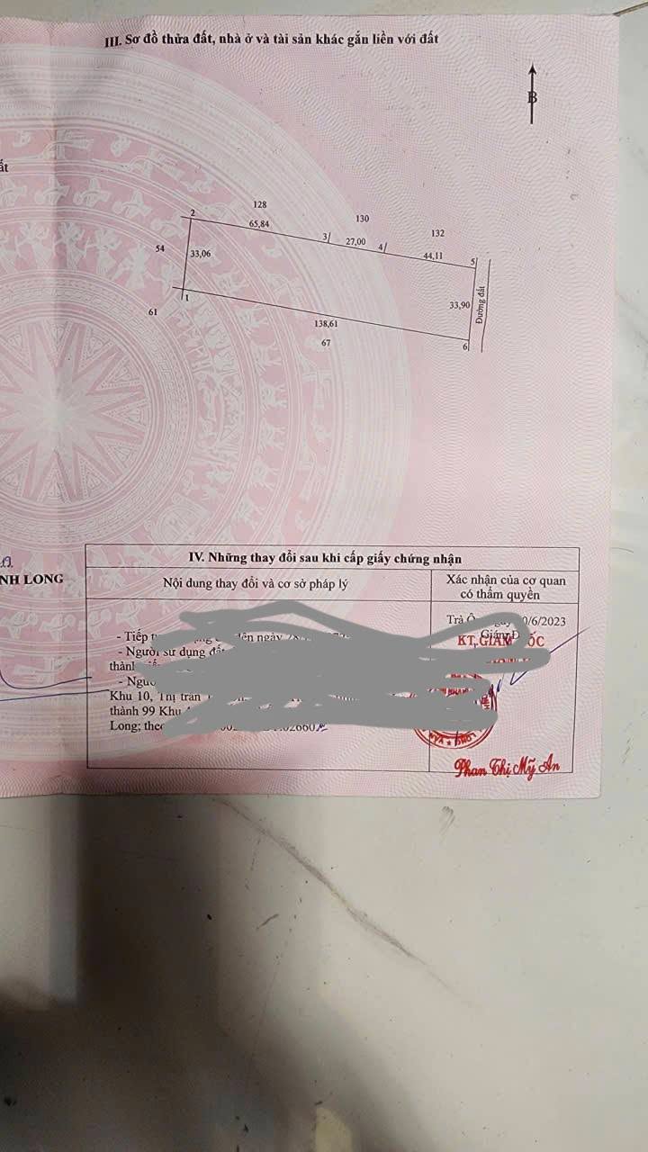 Bán đất Vĩnh Long 4600m² - Sẵn sàng chuyển đổi mục đích sử dụng