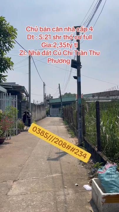 Bán Nhà Mặt Tiền Củ Chi 105m² - Sổ Hồng Riêng, Giá 2.35 Tỷ