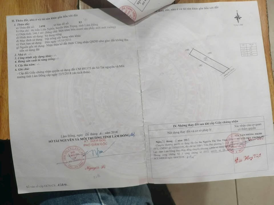 Đất nền Đức Trọng 150m² - Sổ hồng sẵn, ô tô vào tận nơi