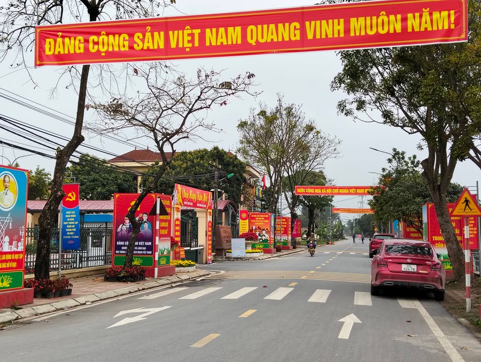 Bán đất Võng Xuyên, Phúc Thọ 56m² - Kinh doanh tốt, ô tô đỗ cửa