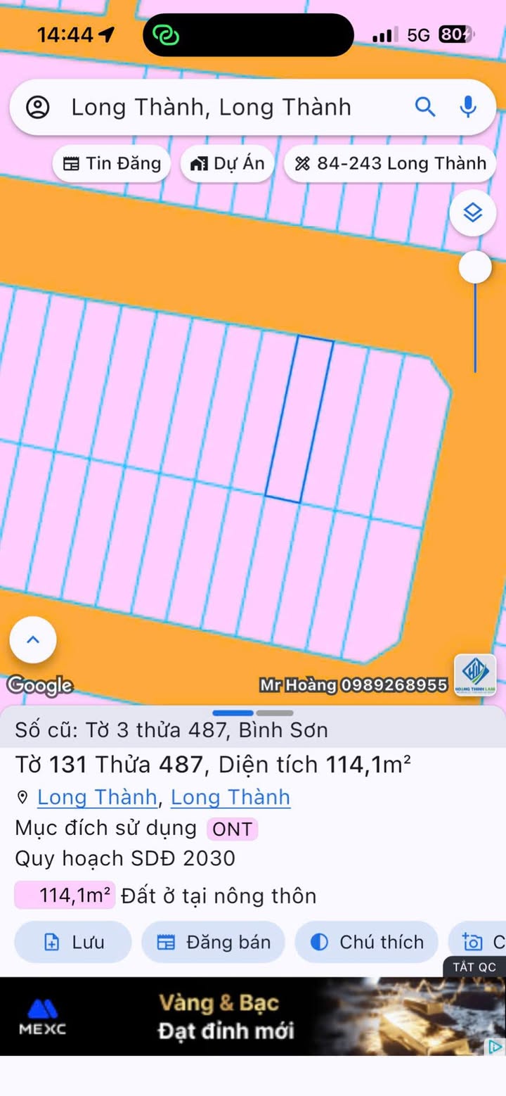 Đất nền Bình Sơn, Long Thành 113m² - Tiềm năng tăng giá vượt trội!