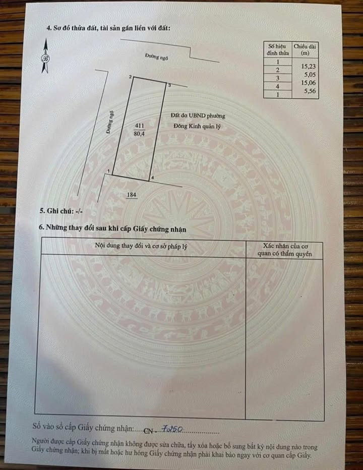 Đất nền Ngõ 750 Bà Triệu, Lạng Sơn 80.4m² - Tiềm năng tăng giá vượt trội!