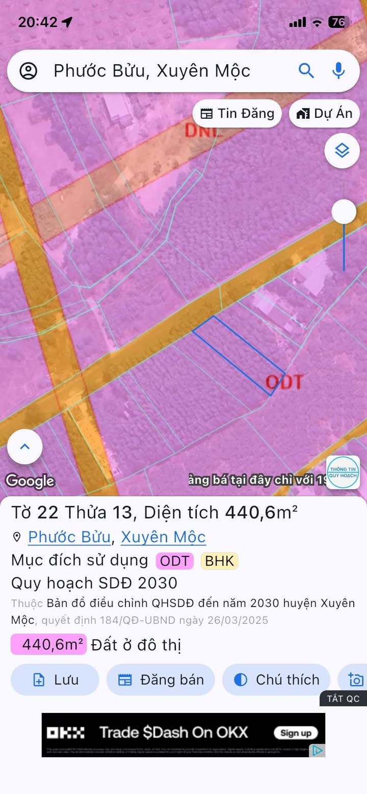 Đất nền Xuyên Mộc 451m² - Đường to ô tô, pháp lý rõ ràng!