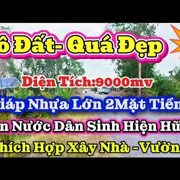 Đất Vườn Long An 9000m² - Giá 1.3 Tỷ - Mặt Tiền Kênh Lớn, Xe Tải Vào Tận Nơi