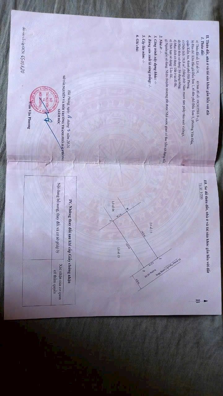 Đất nền Kiến An Hải Phòng 59m² - Sổ đỏ chính chủ!