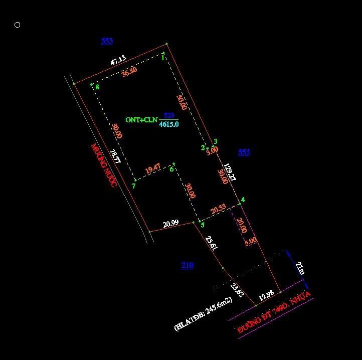 Đất Nền Mặt Tiền DT 749, Tân Uyên, Bình Dương - 4600m² Giá 9 Tỷ
