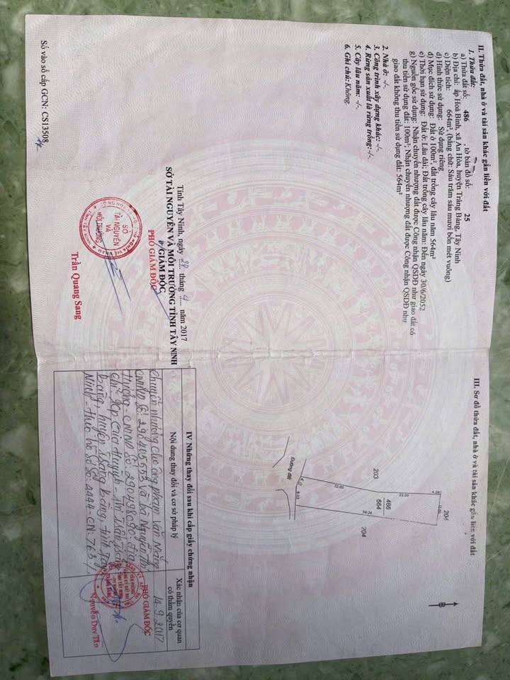 Đất thổ cư 600m² tại Trảng Bàng, Tây Ninh - Giá 2 tỷ, Sổ hồng sẵn