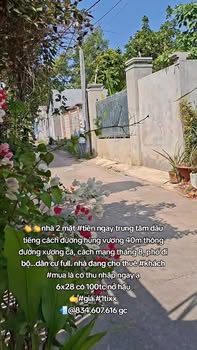 Nhà Mặt Tiền Kinh Doanh 168m² - Trung Tâm Dầu Tiếng, Bình Dương - Giá 1 Tỷ