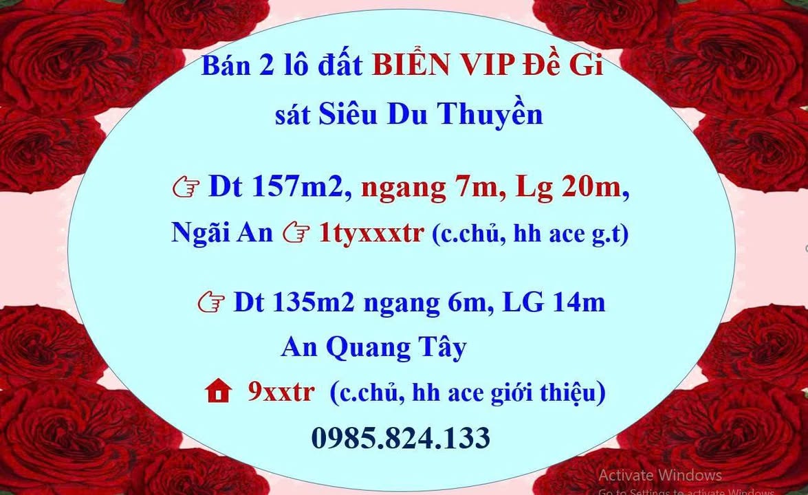 Đất nền Cát Khánh, Phù Cát - 140m² mặt tiền đường nhựa, giá chỉ từ 5xx triệu