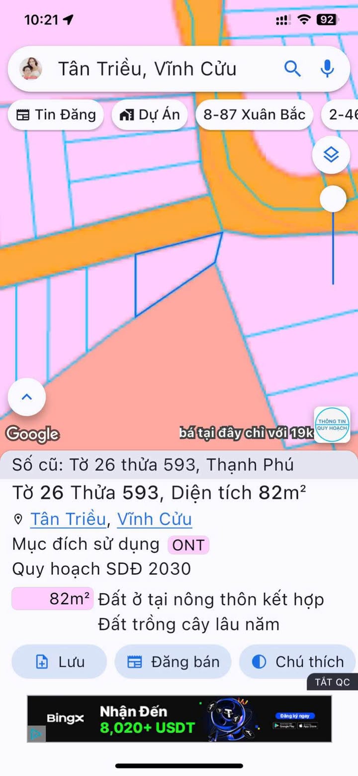 Đất nền Cần Giuộc 82m² chỉ 1 tỷ - Sổ đỏ chính chủ, xây dựng tự do!