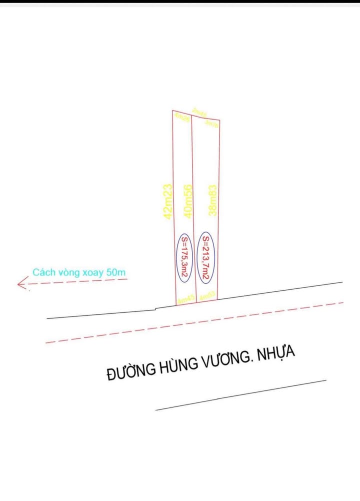 Bán Gấp 2 Lô Liền Kề Mặt Tiền Hùng Vương, TP. Quảng Ngãi - 389m² ODT
