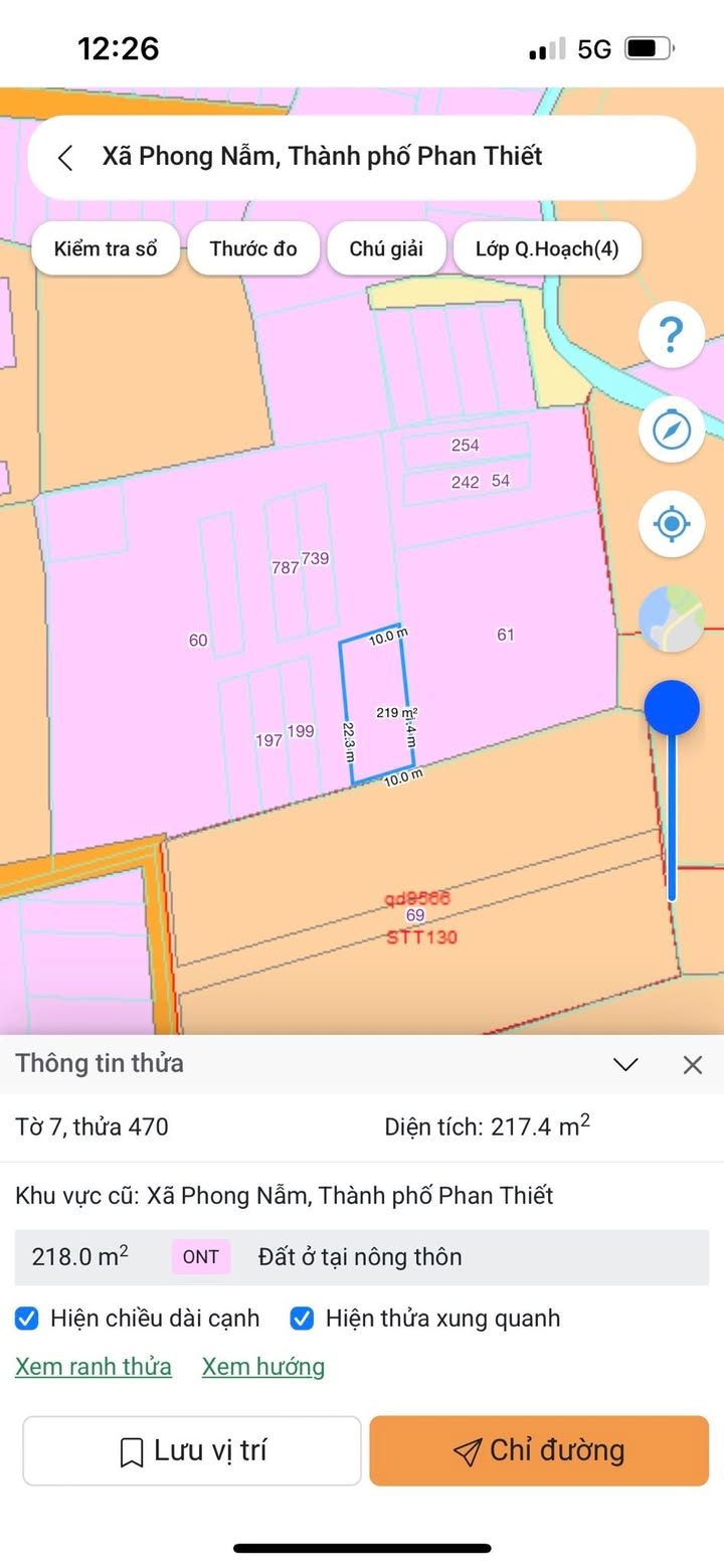 Đất nền Phong Nẫm Phan Thiết 220m² - Giá 990 Triệu Cực Hời