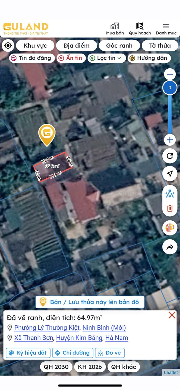 Đất nền Thanh Sơn 65m² - Sổ đỏ chính chủ, ô tô vào tận đất!