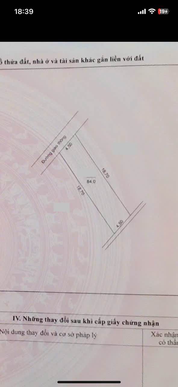 Đất Vàng Đối Diện Tỉnh Uỷ Thái Nguyên - 84m² Sổ Đỏ - Giá 1.8 Tỷ